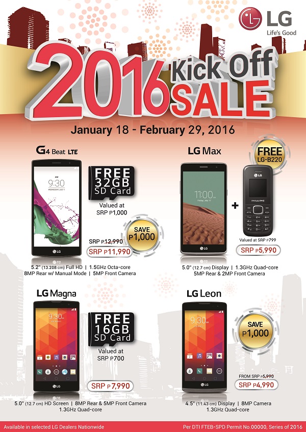 LG Mobile 2016 Kick-Off sale