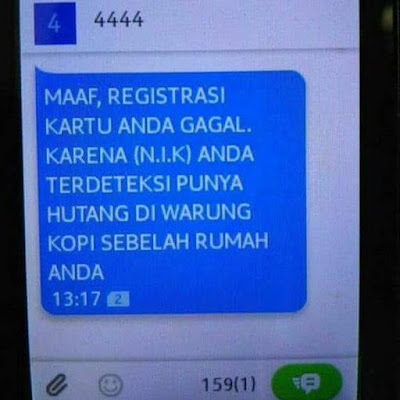 Meme Lucu dan Kocak Registrasi Ulang Kartu Prabayar