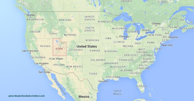 ABD Utah Eyaleti Neresi. Bu haritada bulun