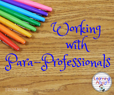 Working with paraprofessionals