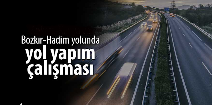 Bozkır-Hadim yolunda çalışma