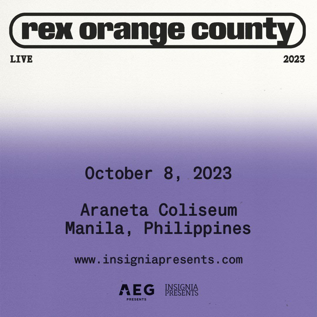 Rex Orange County live in manila poster