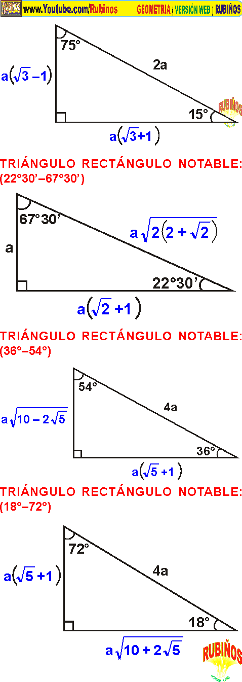 Triangulos Notables Ejercicios Resueltos Pdf