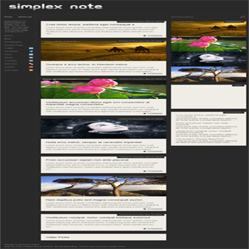 free blogger template magazine style SimplexNote template