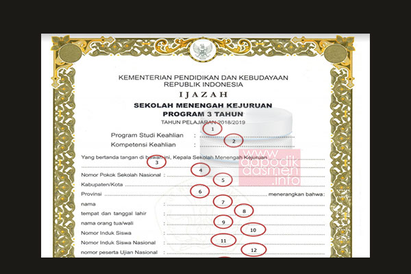 Juknis Pengisian (Penulisan) Blangko Ijazah SMK Terbaru, Petunjuk Teknis Pengisian Blangko Ijazah SMK Beserta Halaman Belakang, Juknis Penulisan dan Pengisian Blangko Ijazah Jenjang SMK