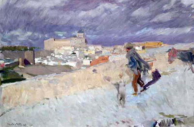 Paisaje  en Toledo, Joaquín Sorolla y  Bastida, Joaquín Sorolla, Paisajes de Joaquín Sorolla, Impresionismo Valenciano, Joaquín Sorolla Bastida