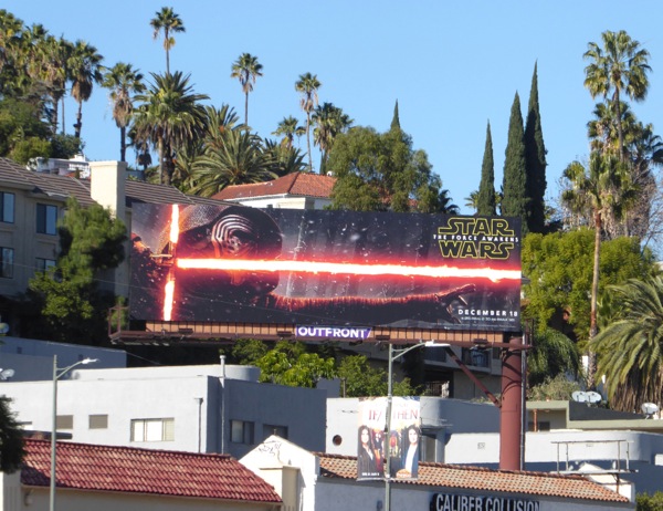 Star Wars Force Awakens Kylo Ren billboard