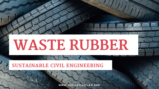 waste rubber in civil