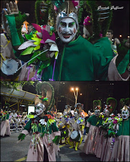 Desfile Inaugural del Carnaval. Uruguay. 2017.Murga Diablos Verdes