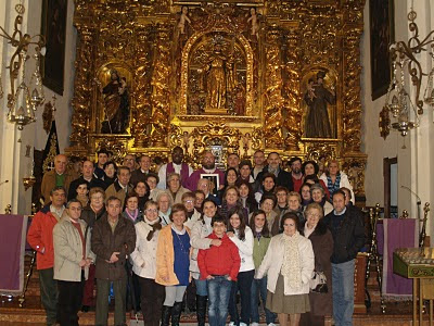 Grupo de peregrinos en Montilla