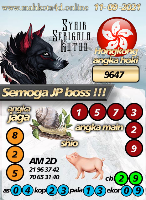 Syair Prediksi Jitu Hongkong Pools - Togel HK Sabtu, 11 - September - 2021