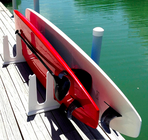 paddleboard rack for dock and pier