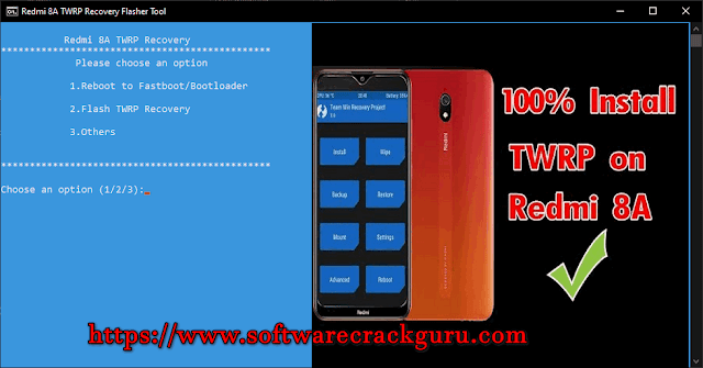 TWRP Flasher Tool for Redmi 8A (Auto Installer - ONE Click)