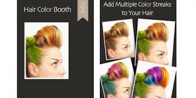 Mewarnai Rambut Dengan Aplikasi Hair Color Booth