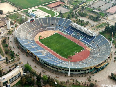 Estádio em Santiago do Chile onde o Brasil ganhou a Copa do Mundo de 1962.