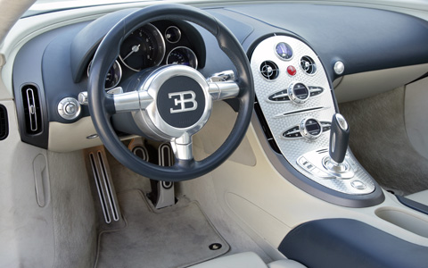 Bugatti Veyron interior