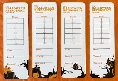Vintage style Halloween bookmark tallies by Bindlegrim as an insert to official copies of The Halloween Retrospect