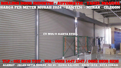 GAMBAR, ROLLING DOOR OTOMATIS, BANTEN, HARGA ROLLING DOOR OTOMATIS PER METER TERBARU TERMURAH 2024