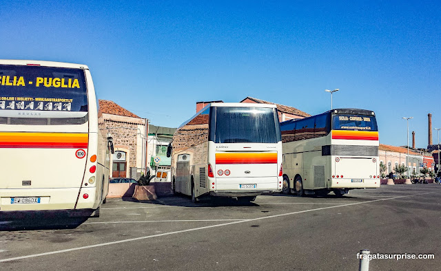 Sicília - ônibus de Catânia a Agrigento