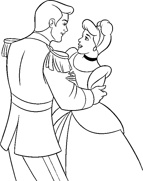 Cinderella Coloring Pages Free