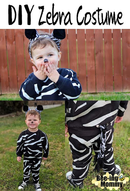 zebra costume, DIY zebra costume, zebra, easy costume, animal costume, Safari costume, kid costume, easy costume, Halloween costume, homemade costume, zoo theme costume, zoo animal costume, DIY animal costume, animal costumes, duct tape costume, DIY costume, yarn tail, animal tail, DIY animal tail