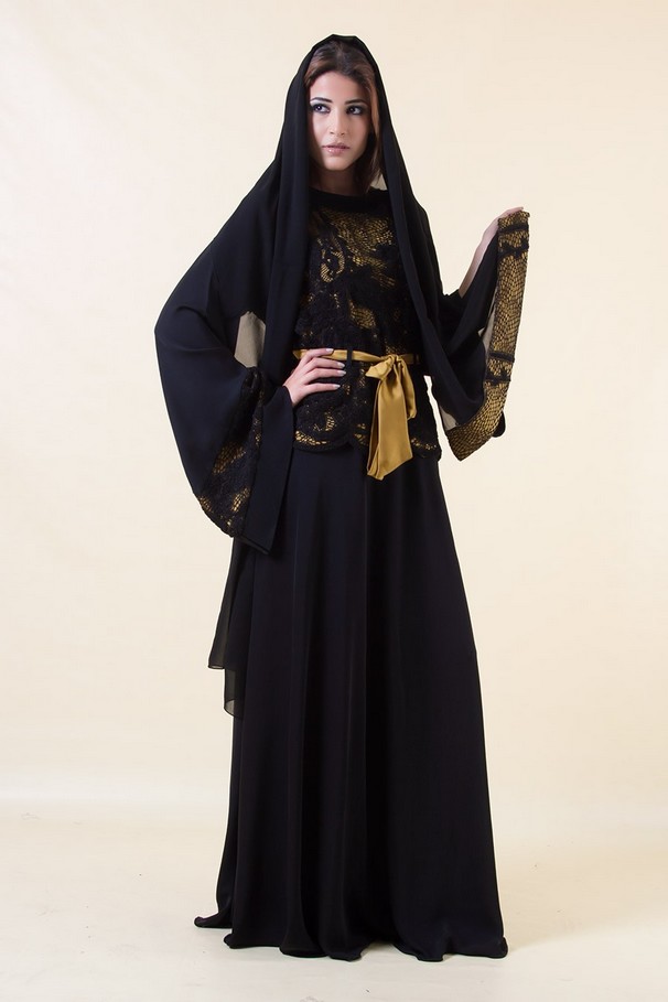 Dubai Abaya Collection 2013  Emirati Abaya Hijab Fashion 