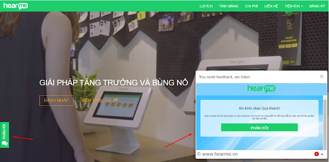 Khảo sát trên website