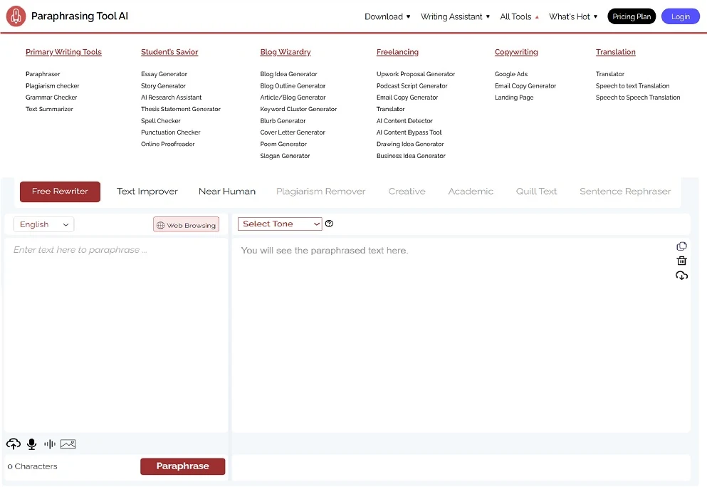 paraphrasingtool.ai