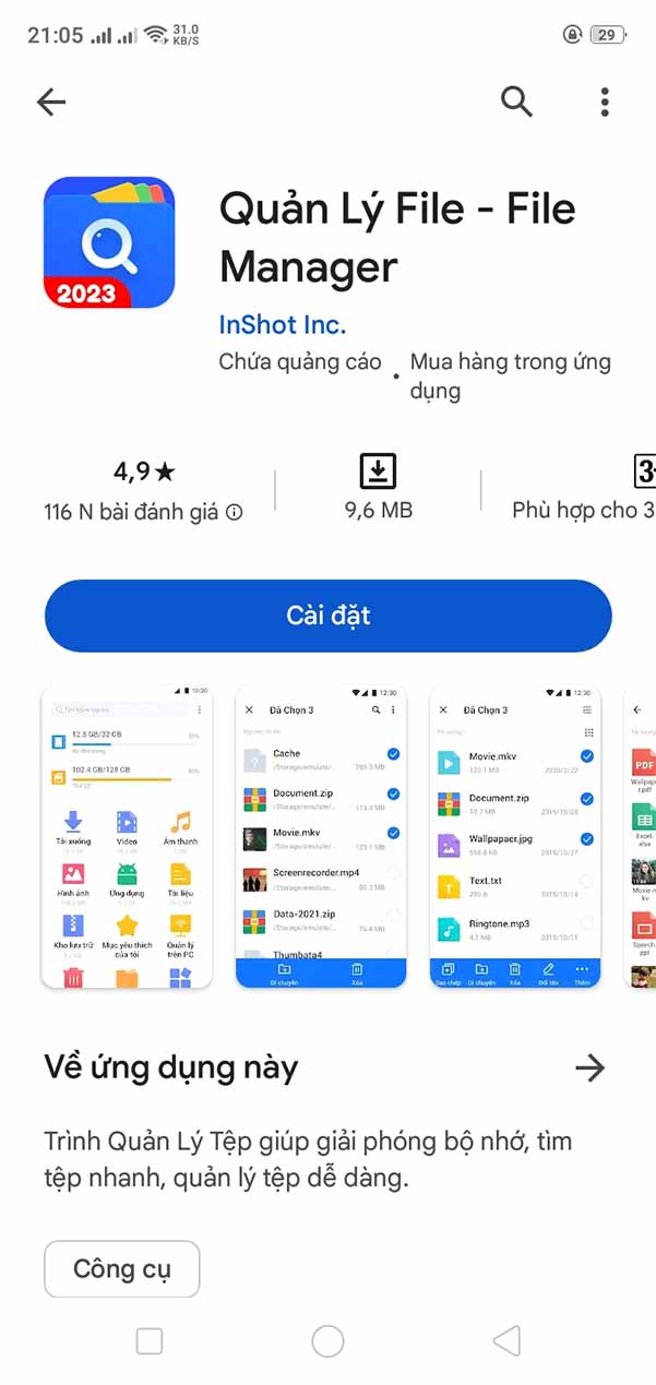 Quản Lý File - File Manager - Tải app trên Google Play b1