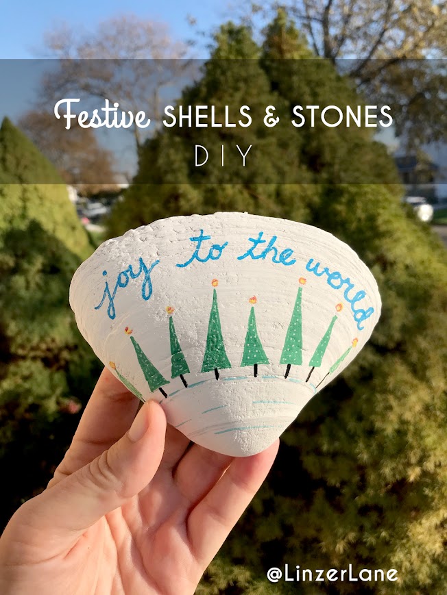 Festive Shells & Stones DIY Project by Linzer Lane