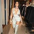 Check Out This Dollar Inspired Boobs Revealing sleeveless Jumpsuit Nicki Minaj Rocked Last Night (Photo)