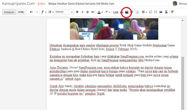 Cara Menyisipkan Video Youtube dalam Postingan Blog