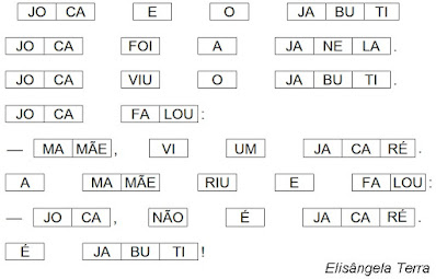 Texto em quadrinhos fatiados JOCA E O JABUTI, de Elisângela Terra png