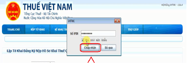 ký nộp tờ khai thuế qua mạng