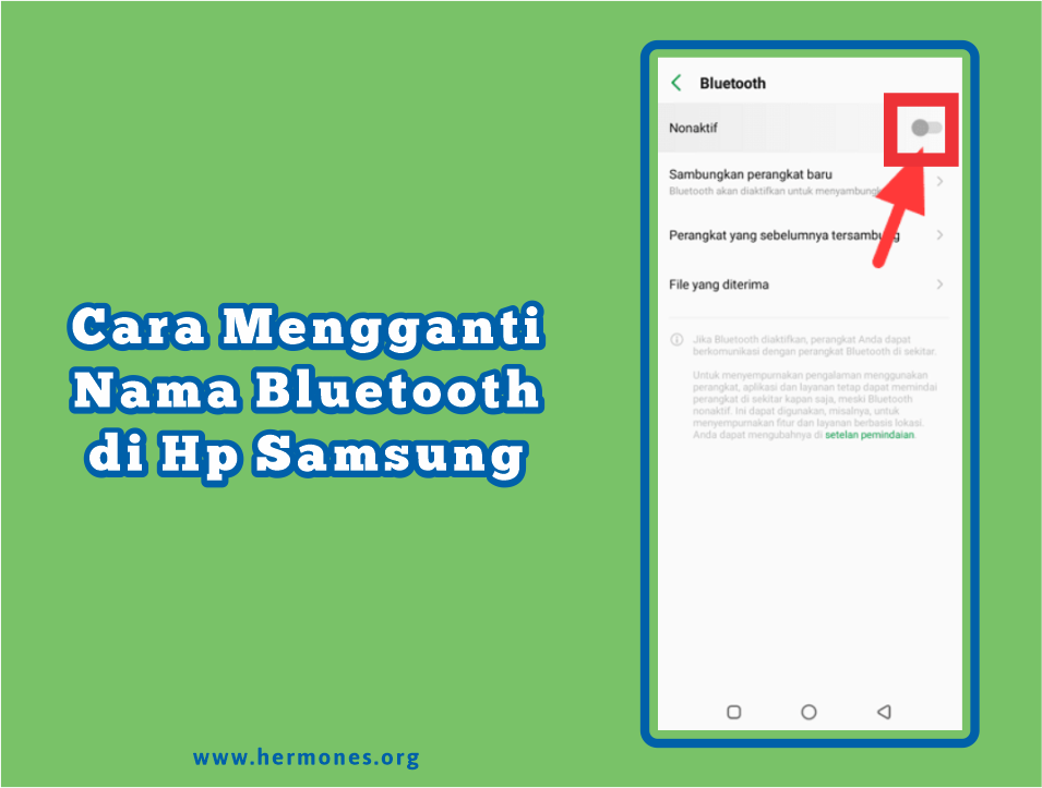 Cara Mengganti Nama Bluetooth di Hp Samsung