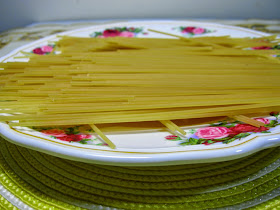 Spaghetti before boiling