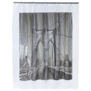 Bridge Workout Pics: Brooklyn Bridge Shower Curtain