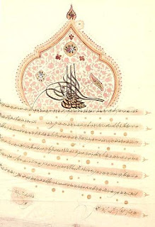 ferman of sultan Mustafa iv