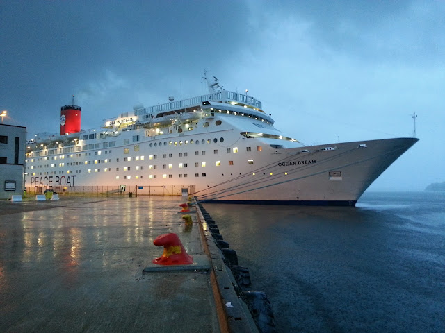 Peace Boat Ocean Dream in Bergen, Norway; Ships in Bergen