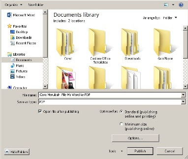 Cara Merubah File Ms Word ke PDF