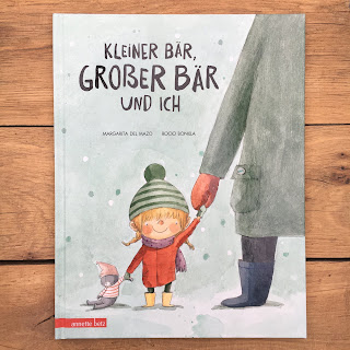 „Kleiner Bär, großer Bär und ich“ von Margarita del Mazo, illustriert von Rocio Bonilla, Annette Betz Verlag, Ueberreuter, Bilderbuch ab 3 Jahren, Rezension auf Kinderbuchblog Familienbücherei