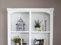 Decorated Bookshelves Living Room