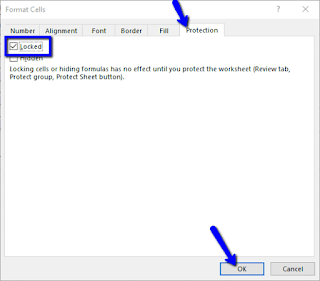 Cara Memprotek Cells dengan Password pada Microsoft Excel