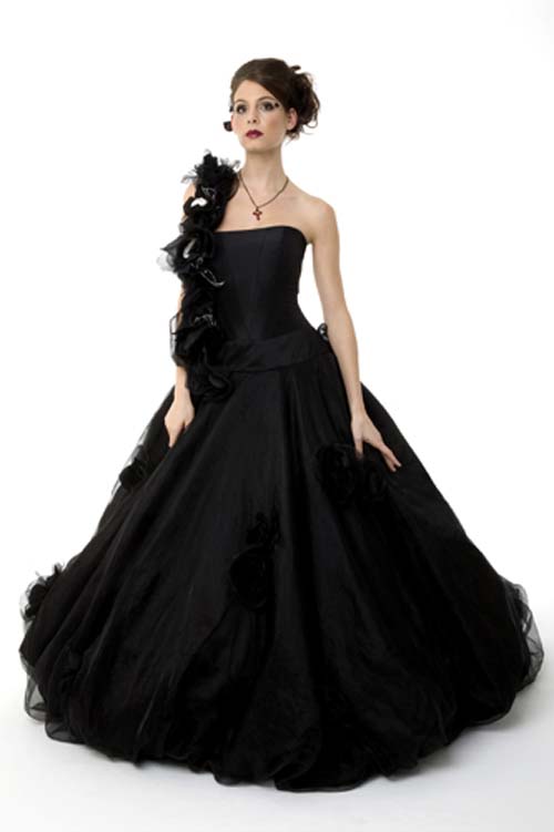 Very Great Ideas of Black Wedding Dress Gown  EVENING 