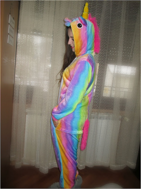 gamiss, online shop, online iskustvo, torba, onesie, bag, fleece, honest, review, panda, unicorn, jednorog, pidžama, colorful, multicolor, rainbow, mekano