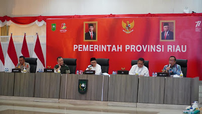 Rapat Koordinasi Pengendalian Inflasi Daerah Terkait Bahan Pangan Dan Transportasi Barang DI Provinsi Riau