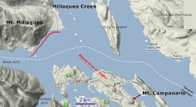 map Millaqueo Bay