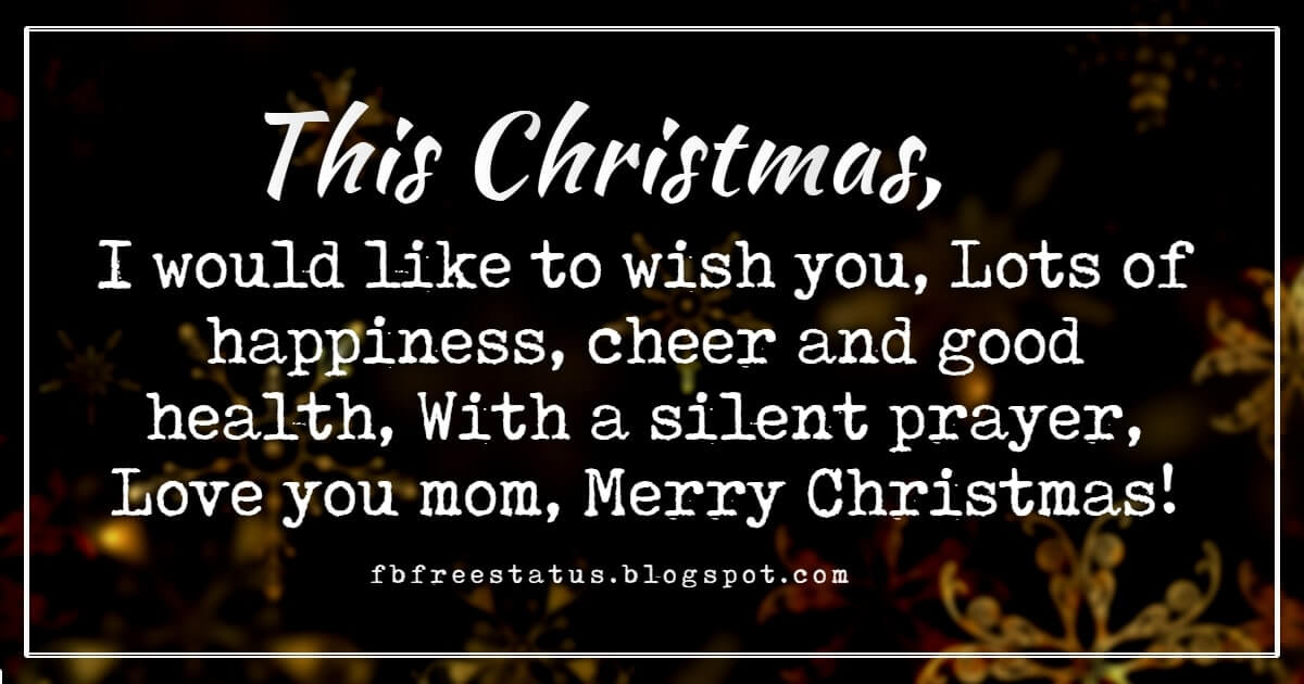 Christmas Messages for Mom