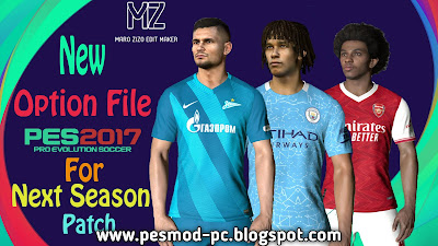 Pes 2017 Option file Update next season