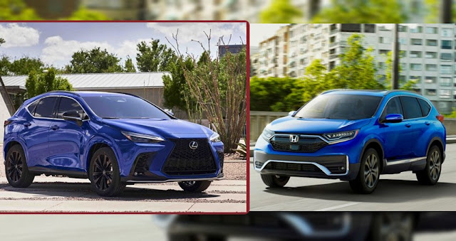 2022 Honda CR-V vs 2022 Lexus NX